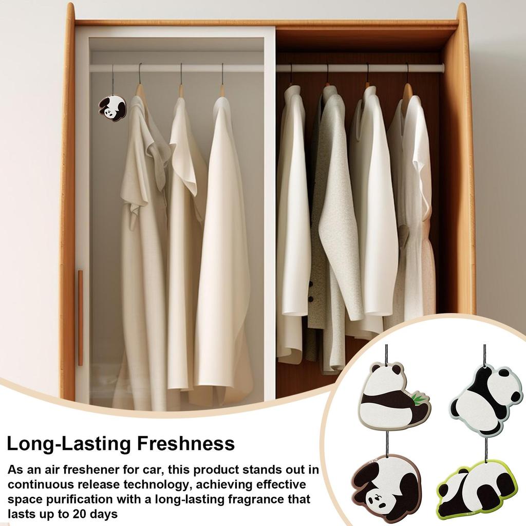 Lufterfrischer für Auto 4 Stück Anhänger für Auto Tierform Langanhaltende Auto-Erfrischertablette für Frauen Männer Automobil Zuhause