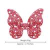 20 Stück 2,7'' Glänzende Schmetterlingsschleifen Haarspangen für Mädchen Glitzer Haarnadeln Haarspange Kopfschmuck Kinder Haaraccessoires