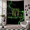 Wall TapestryMonster Energy Art Hanging Cloth Decorative Background Cover for Room Decoration
