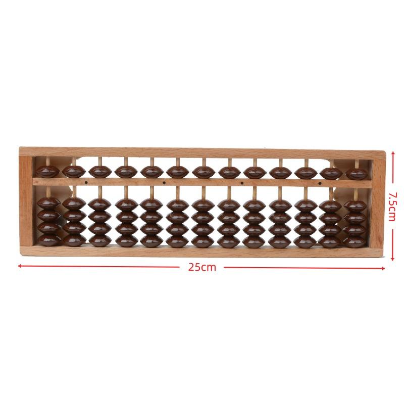 

1Pcs Soroban Calculating Counting Tools Portable Chinese 13 Digits Column Abacus For Students Teachers Accountants Office Clerks A2
