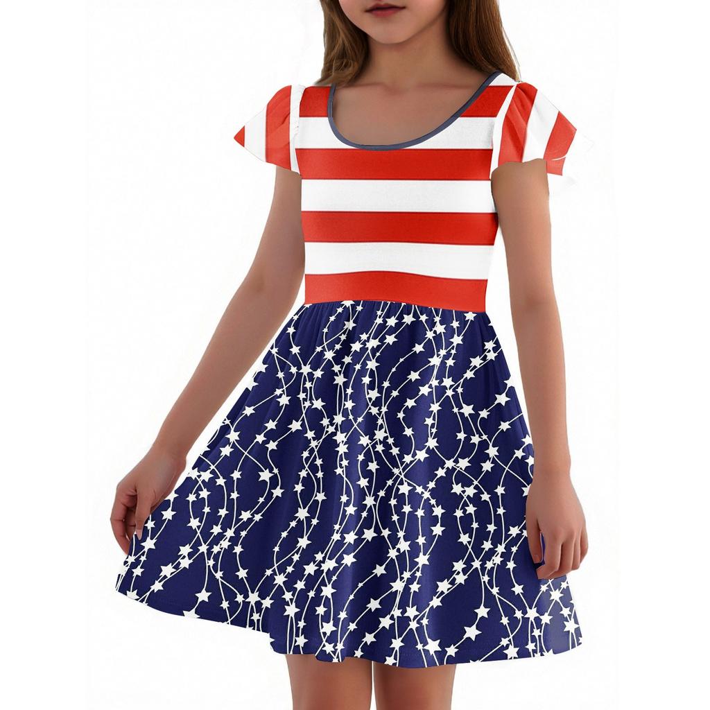 Girls Toddler SleeveDress Dresses Casual Party School Dresses Clothes For Girls