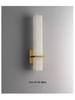 Modern Minimalist Marble and Copper Wall Lamp for Living Room, Study, and Bedroom