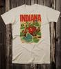 Retro Travel Tee T Shirt Indiana Drag Racing Indy 500 Racers Road Hoosier Unisex T-Shirt