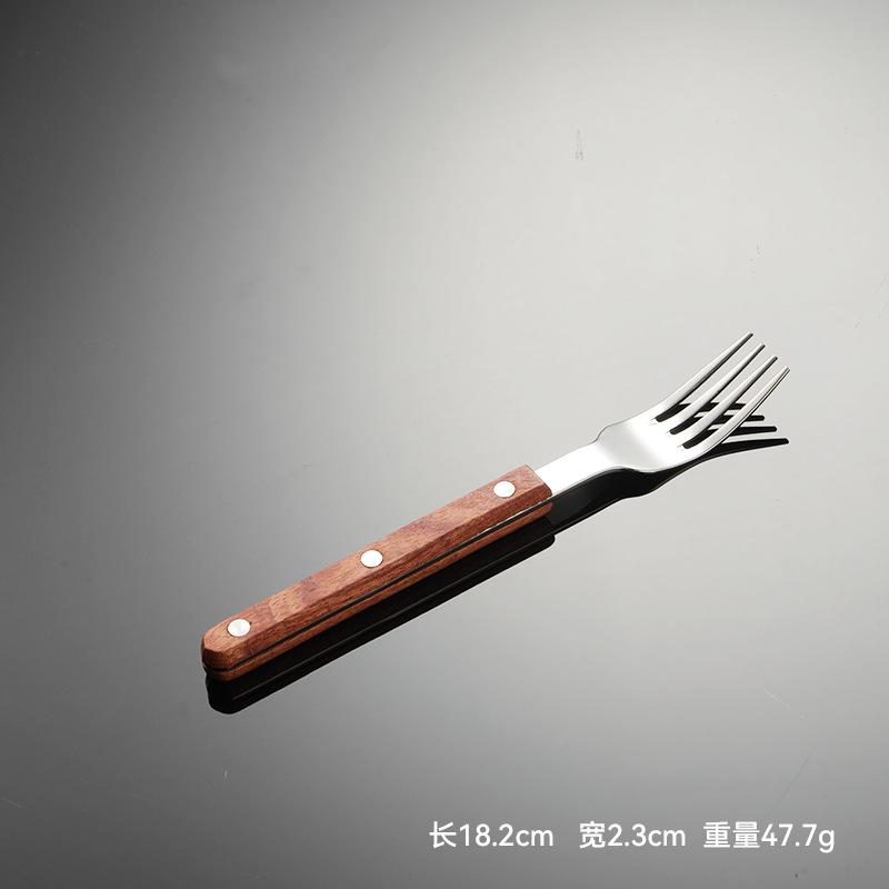

420 нержавеющая сталь западная еда держатель заклепки нож вилка ложка ручка из итальянского палисандра 5 основных предметов подарок еда