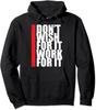 Work Harder Motivation Fitness Gym Inspiration Gift Unisex Hooded Sweatshirt