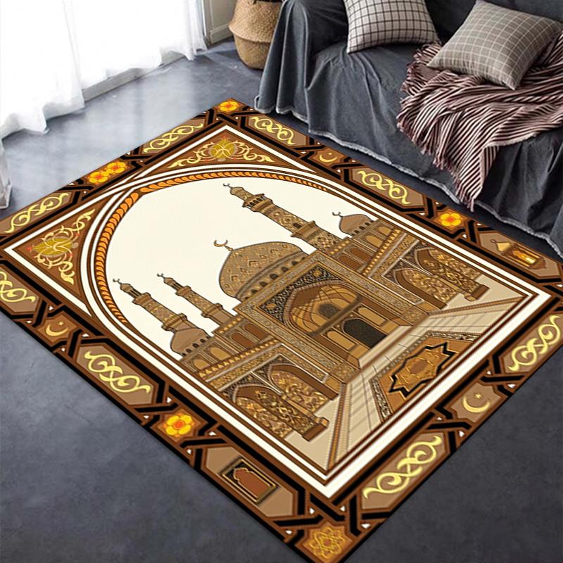 2025 New Muslim Carpet Rug for Living Room Bedroom Home Sofa Decoration,Kids play Non-slip Floor Mat124