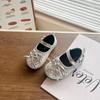 Girls' Bowknot Princess Shoes Baby Girl's Sequined Small Leather Shoes Soft Sole Non-slip Shoes