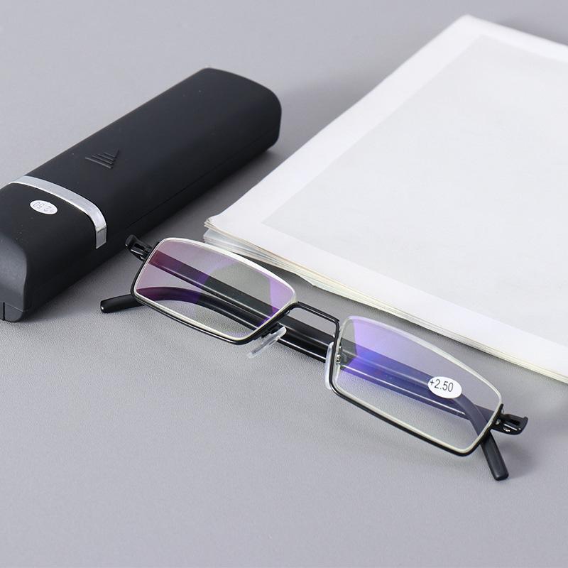 KROKODIL Reading Eyeglasses Gift Eyeglasses Case Blue Ray Blocking Presbyopic Eyeglasses Flexible Material High Definition Lense