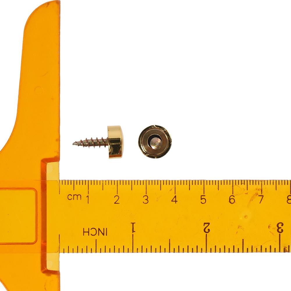 8 buc. Acoperitoare Fixatoare Oglindă Aurie 12mm Capace Șuruburi Șuruburi Oglindă Acoperitoare Decorative Capace Măsuțe de Ceai