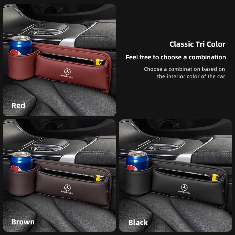 CRZ1 Car Seat Gap Storage Clip Organizer Box Cup Holder For Mercedes Benz Class W177 W205 W204 W203 Sprinter W211 W206 W220 W212 W210