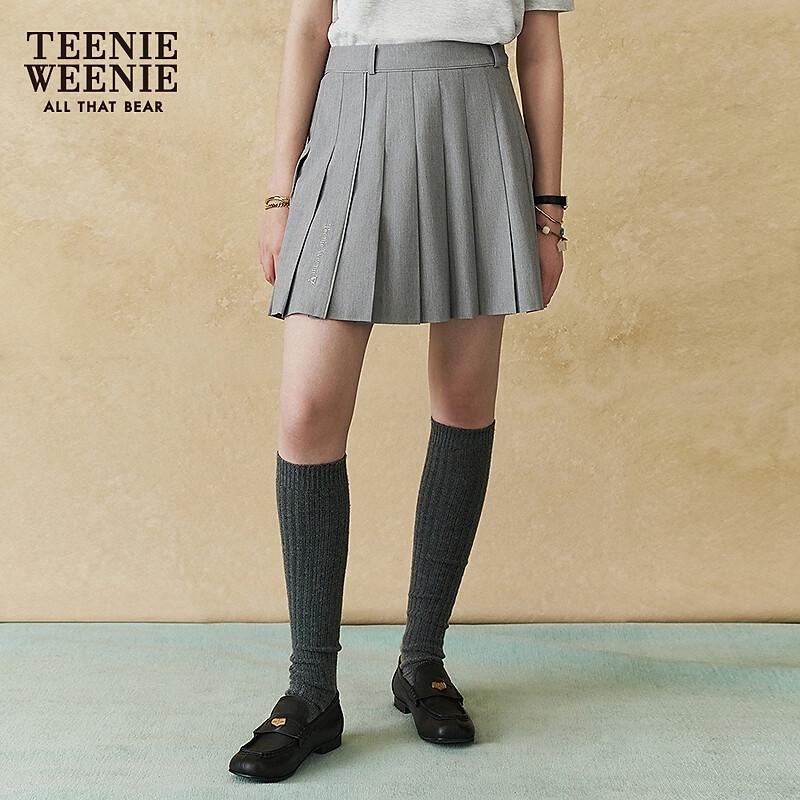 Teenie Weenie Women's College Style Pleated Mini Skirt
