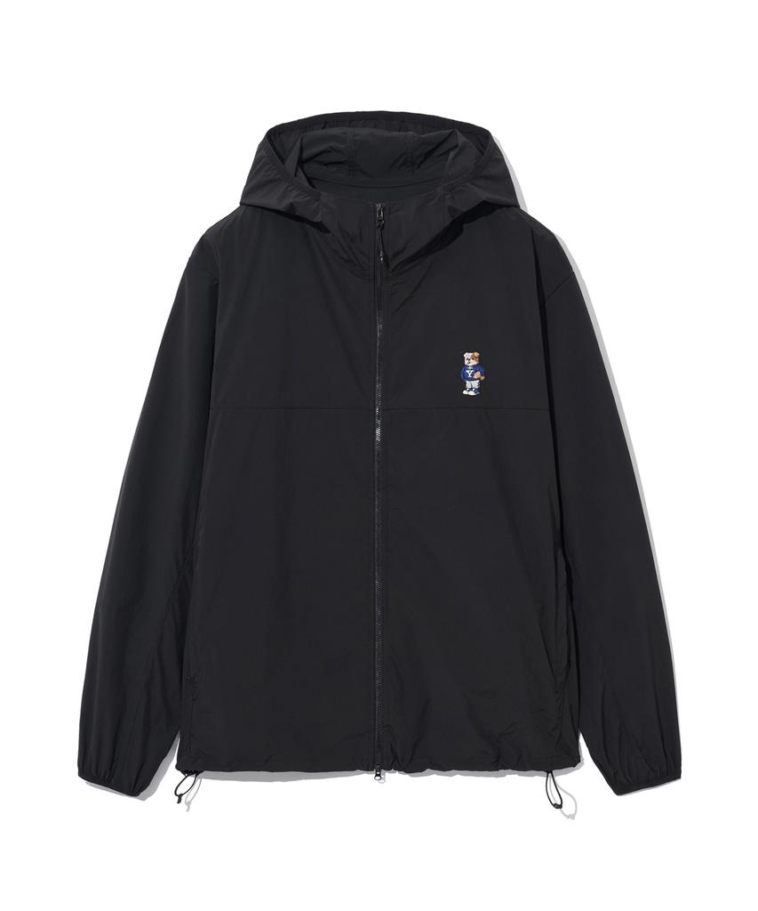 Yale Embroidery Dan Lightweight Packable Windbreaker_Black
