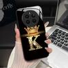 For Realme 12 4G Case Fashion Letters Hard Tempered Glass Back Covers For Oppo Realme12 Realme 12 RMX3871 Shockproof Phone Shell