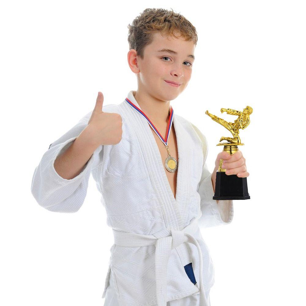 Martial Arts Gold Trophy Awards Plastic Model Winner Award Trophy Toy  for Team Competition