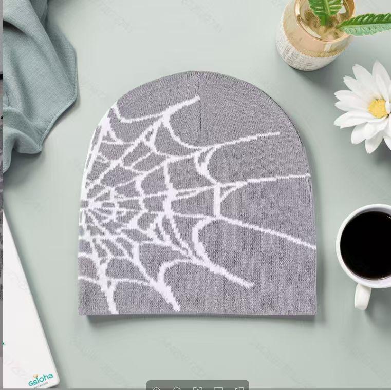 Herfst & Winter Koreaanse Stijl Spinnenweb Gebreide Muts - Warme Wol, Veelzijdig, Trendy