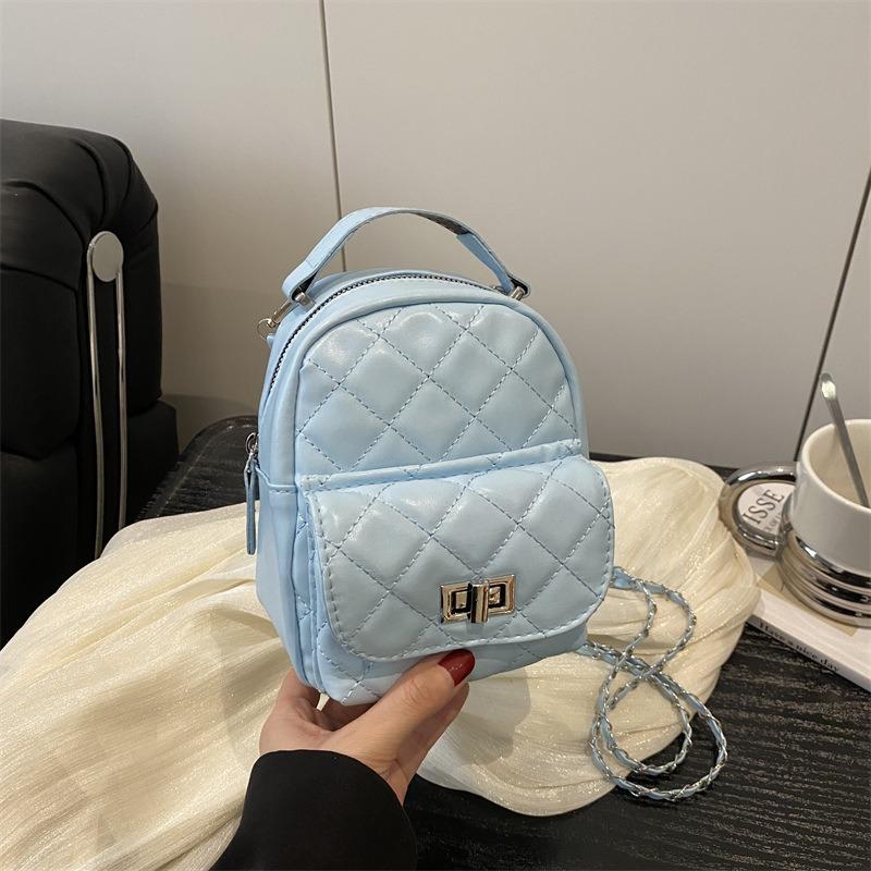 Rucksacktasche Damen neue trendige Mode-Rucksack hochwertig Kettentasche Eimerform Reisetasche