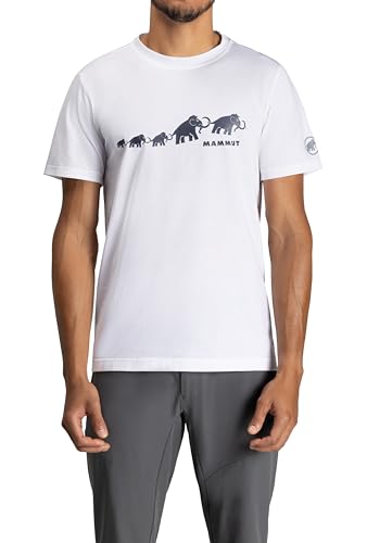 Mammut QD Logo Print T-Shirt, Asian Fit, Men s, AF Men s, 1017-02012, White, PRT3