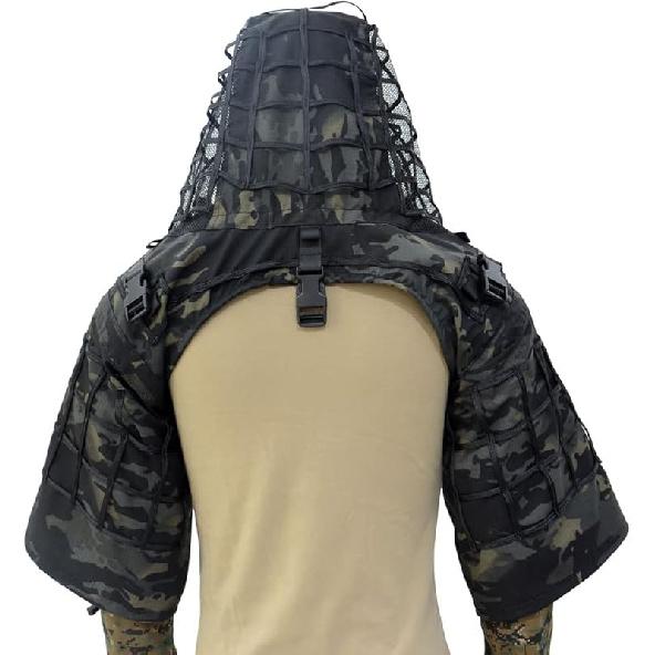 ROCOTACTICAL Основа для снайперского костюма-гилли, Рипстоп, Капюшон-гилли  Гадюка , Маскировочный снайперский плащ