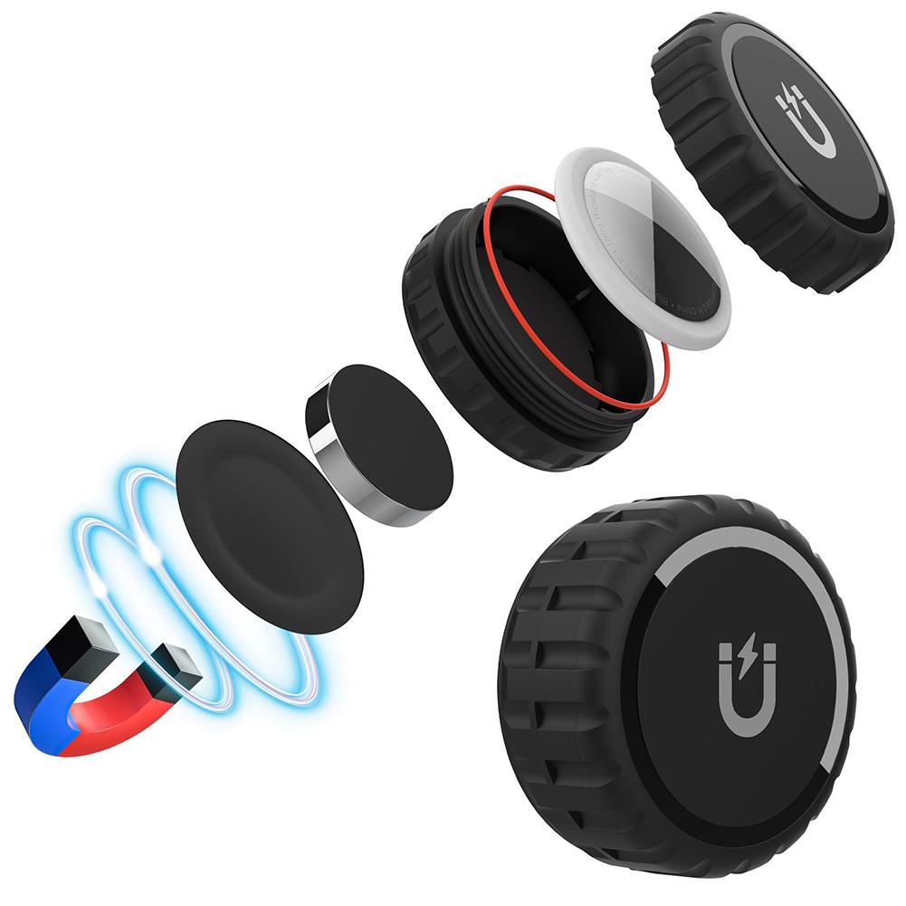 For Apple Airtag Magnetic Suction Case Holder Waterproof GPS Tracker Holder Tracking of Car Bike Truck Motorcycle