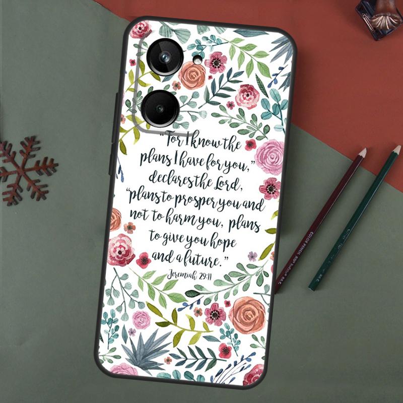 Bible Verse Jesus Christ Christian Case For Realme C61 C53 C55 C33 C63 C51 C65 C67 C71 C75 11 12 13 14 15 Pro Plus GT6 GT7 Pro