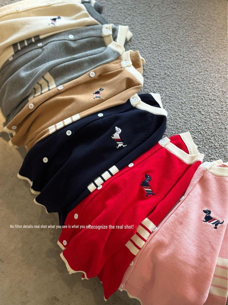 Trendiger Strick-Cardigan für Jungen, Mädchen und Paare – Frühling & Herbst TB Welpen-Design