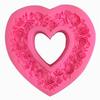 Large Rose Heart Wreath Silicone Food Good Mold Big Heart Shaped Rose Silicone Mold Cake Decorating Tools Soap Cake Mould