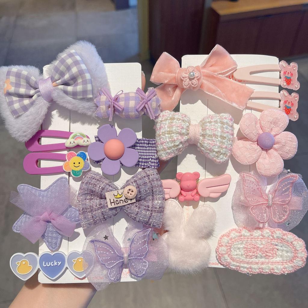 New Autumn and Winter Plush Cute Sweet Hair Clip Women's Bangs Side Clip Headdress Cartoon Animal Hairpin Hair Accessories