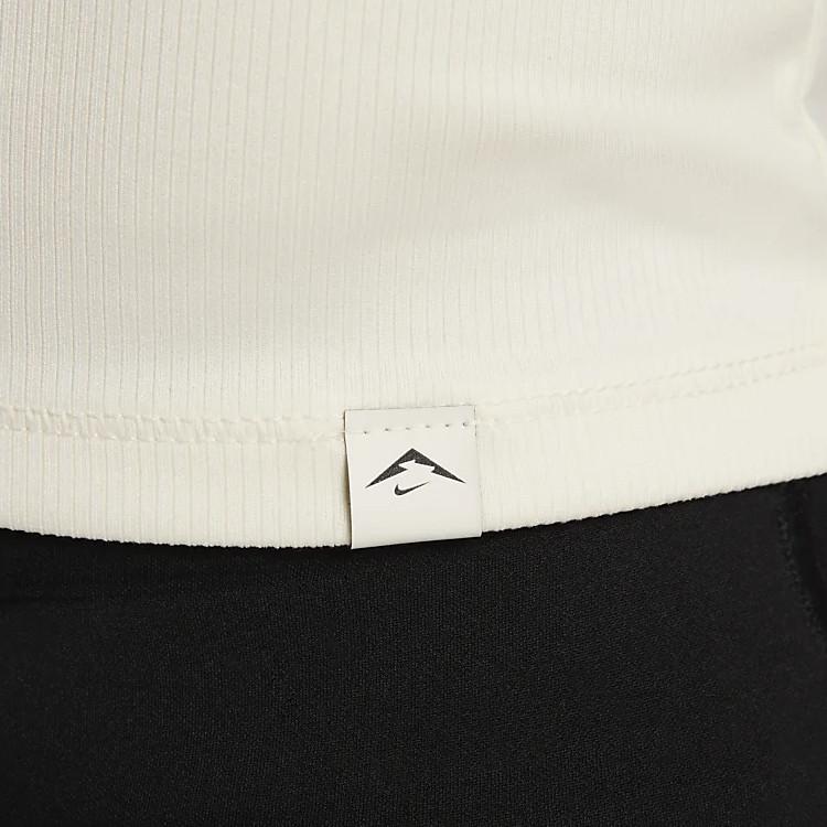 Nike Trail Dri-FIT Simple Letter Breathable Quick-Dry Soft Running Tank Top Women Tops Light-Ivory FV6385-110