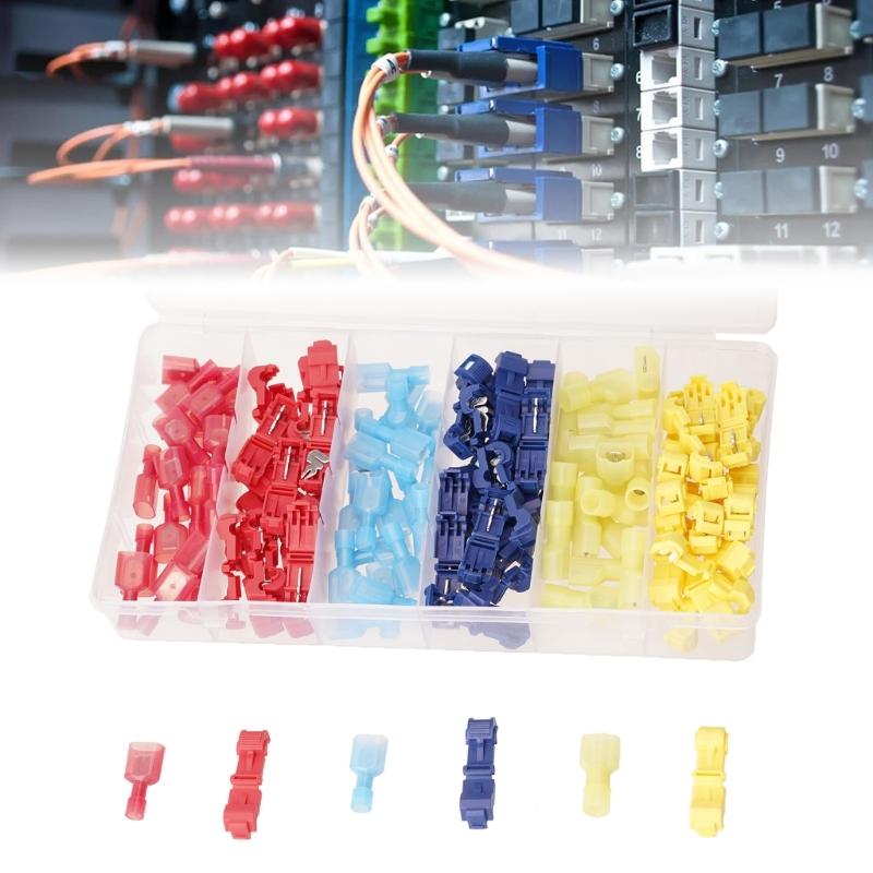 120pcs Electrical Connectors Hassle Frees Connection Solution Wire Quick Splices Connectors Electrical Wire Connectors