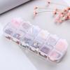 Container Drug Pill Holder Clear Plastic Small Case Craft Organizer Nail Art Tips Storage Boxes