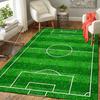 1Pc Soccer Field Layout Rug, Office Carpet Indoor Outdoor Doormat, Non-Slip, Comfortable, Living, Christmas Halloween, Xmas Gift Y1738