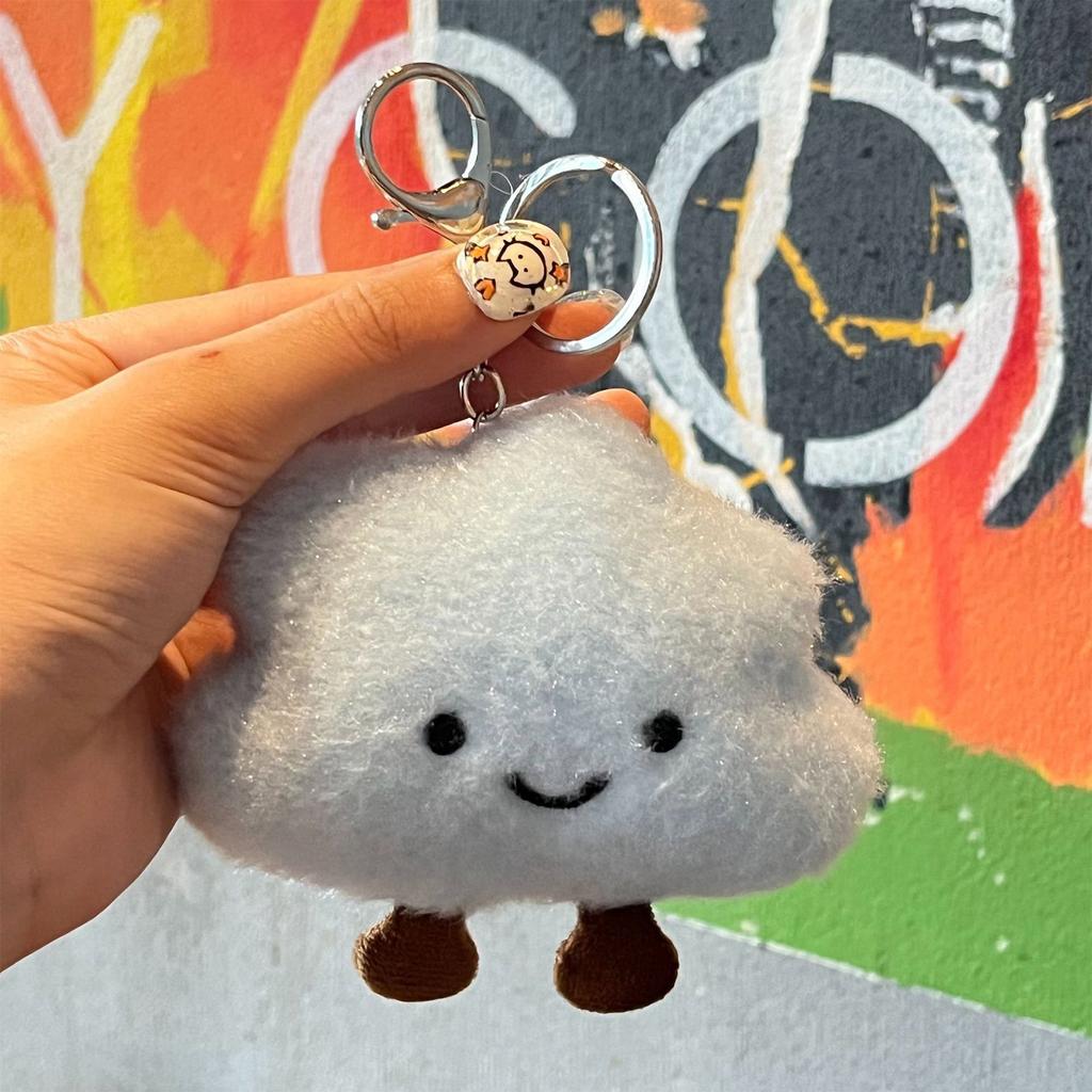 Cute Cloud Plush Pendant, Small Item, Cartoon Doll, Backpack, Hanging Decoration, Girl's Heart, Keychain