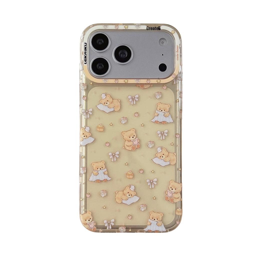 Trendy Brand IMD Side Face Series Cute Cartoon Puppy Drop-Proof Phone Case for iPhone 17 Pro Max