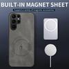 Samsung Galaxy S26/S26 Plus/S26 Ultra Nappa Leather Case with Magnetic and Full Coverage Drop Protection