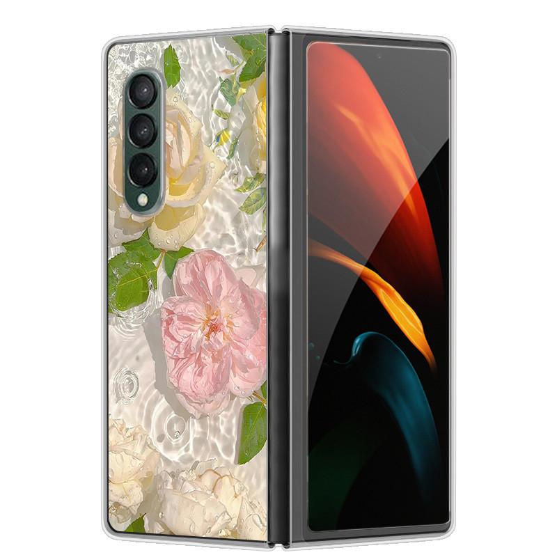 Etui na Samsunga Z Fold 5 Słodkie Modne Twarde Przezroczyste Etui na Telefon dla Samsunga Galaxy Z Fold5 5G ZFold 4 6 5G Powłoka Ochronna ZFold6