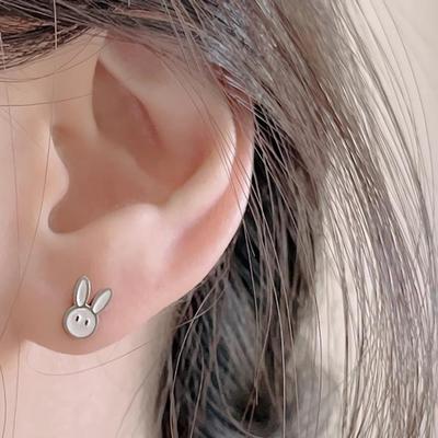 Women's Surgical Steel Rabbit Epoxy Piercing
