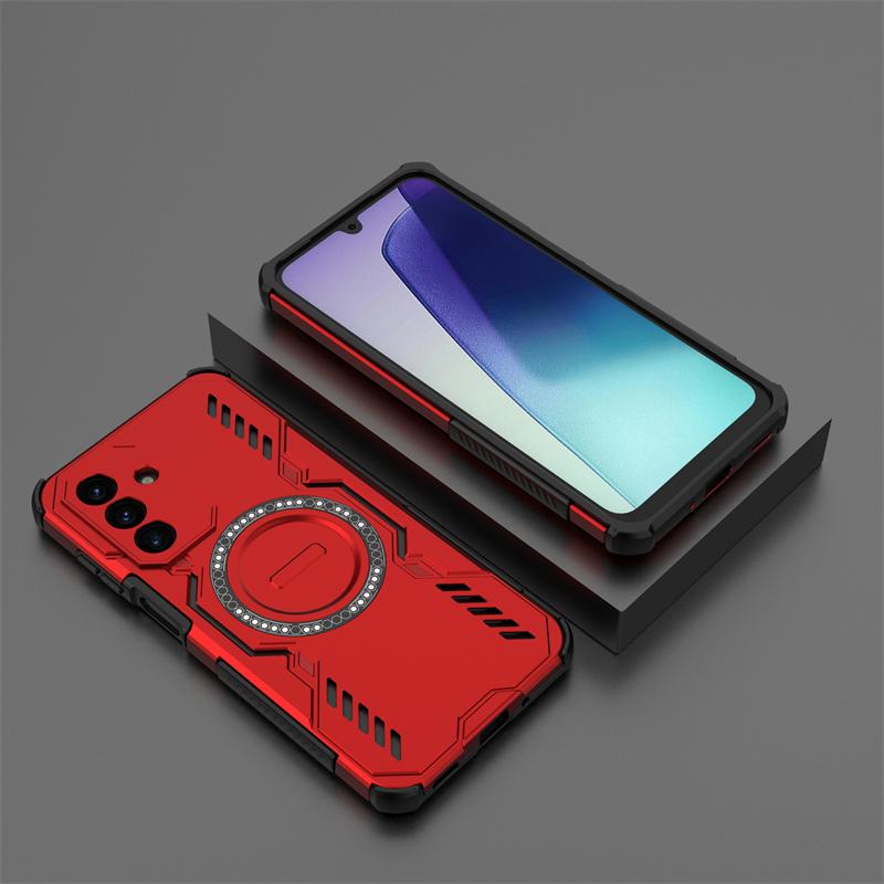 Shockproof Armor Case For Samsung Galaxy A17 Magnetic Adsorption Wireless Charge Cover For Samsung A17 Case For Samsung A17 Case