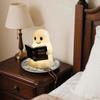 Ghost Reading Book Lamp, Halloween night lamp for books with hot LED, 3D resin decorative figure for bedroom Table, cute and scary gift for book lover