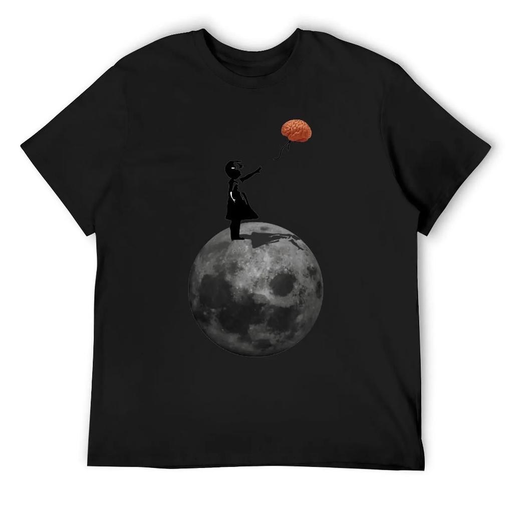 The Girl With The Brain Balloon Classic Y Fresh T-shirt Move Tees Top Quality Sarcastic Travel USA Size