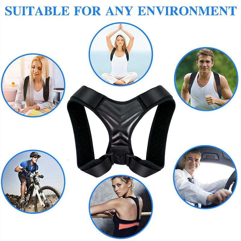 Correttore Posturale Regolabile Uomo/Donna | Supporto Per Schiena, Spalle E Collo | Taglia Unica (76-110 Cm) | Traspirante