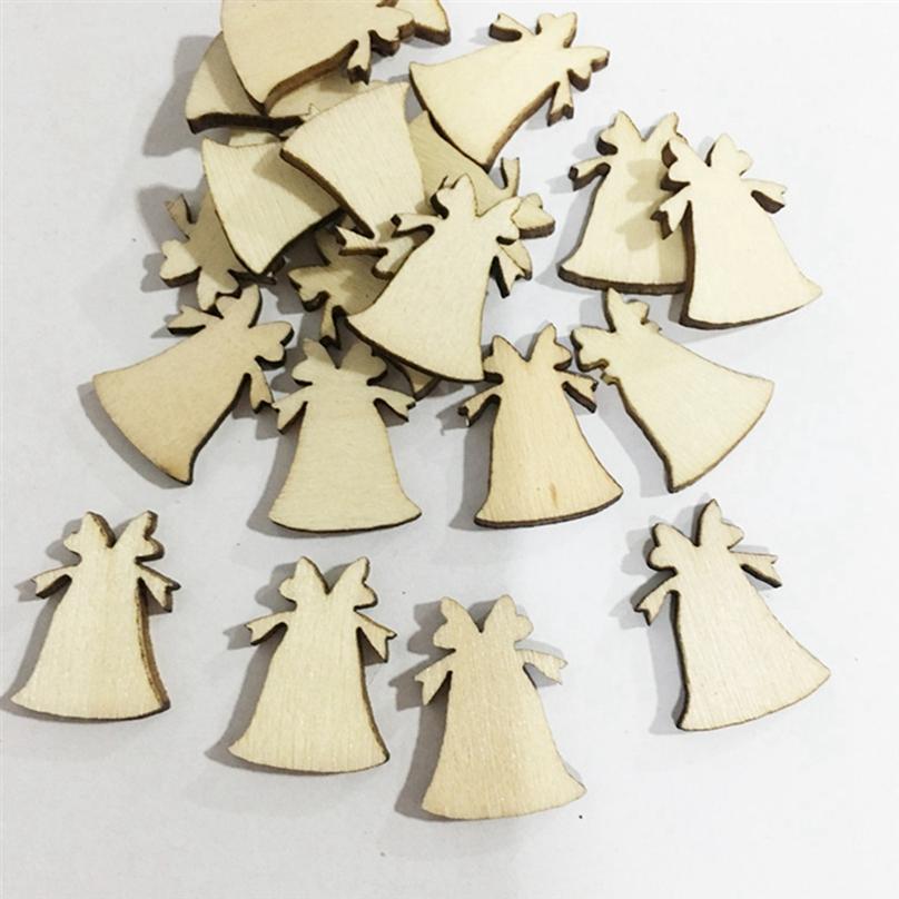 Christmas Environmental Protection Wood Chips Christmas Tree Decoration Wall Stickers Wooden Crafts