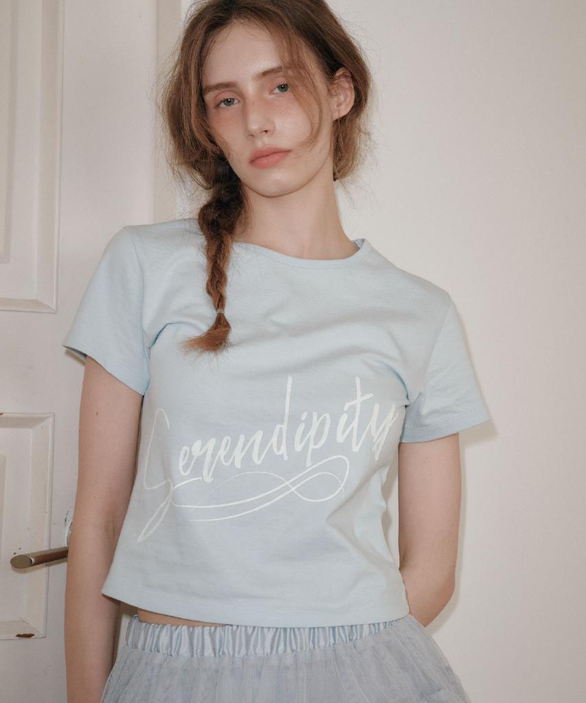 AEGO FREEDOM LAB Serendipity Crop T-Shirt_Sky Blue