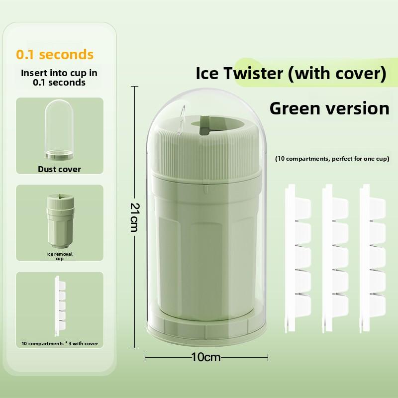 

30 Grids Ice Cube Mold Quickly Falling Ice Blocks Cup Portable Ice Cube Storage Cup Convenient Ice Maker Kitchen Accessories зелёный