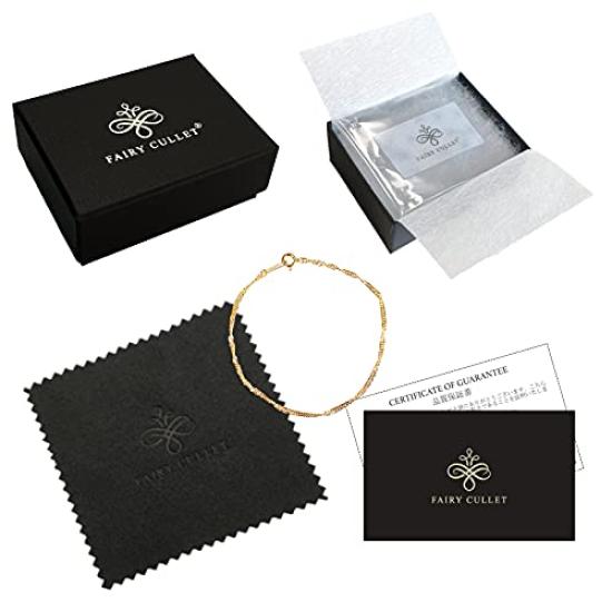 [FAIRY CULLET] K18 Screw Chain 16cm, Width Approx. 1.6mm, Approx. 1.0g, Assay Marked 18K Gold Bracelet