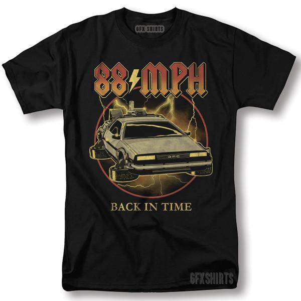 Back To The Future Shirt Delorean Classic Movie Poster Graphic Design T-Shirt