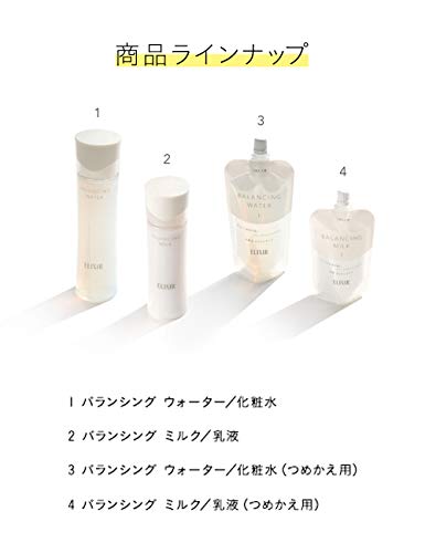 ELIXIR Balancing Water 1 (Light Type) 150mL Refill Lotion Moisture Pore Care Hydration Radiance Ball Ruffle