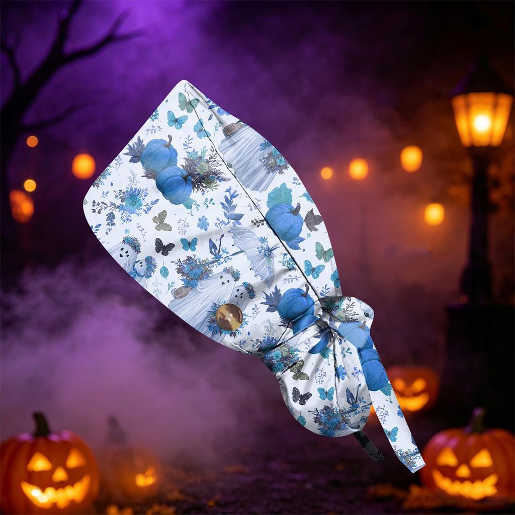 Women's Halloween Printed Ponytail for Work Shower Hair Wrap