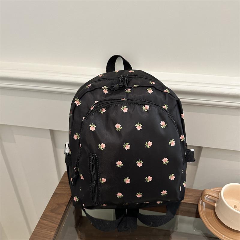 Urban Minimalist College Print Backpack With Durable Polyester And Stitching Detail For Casual Travel
