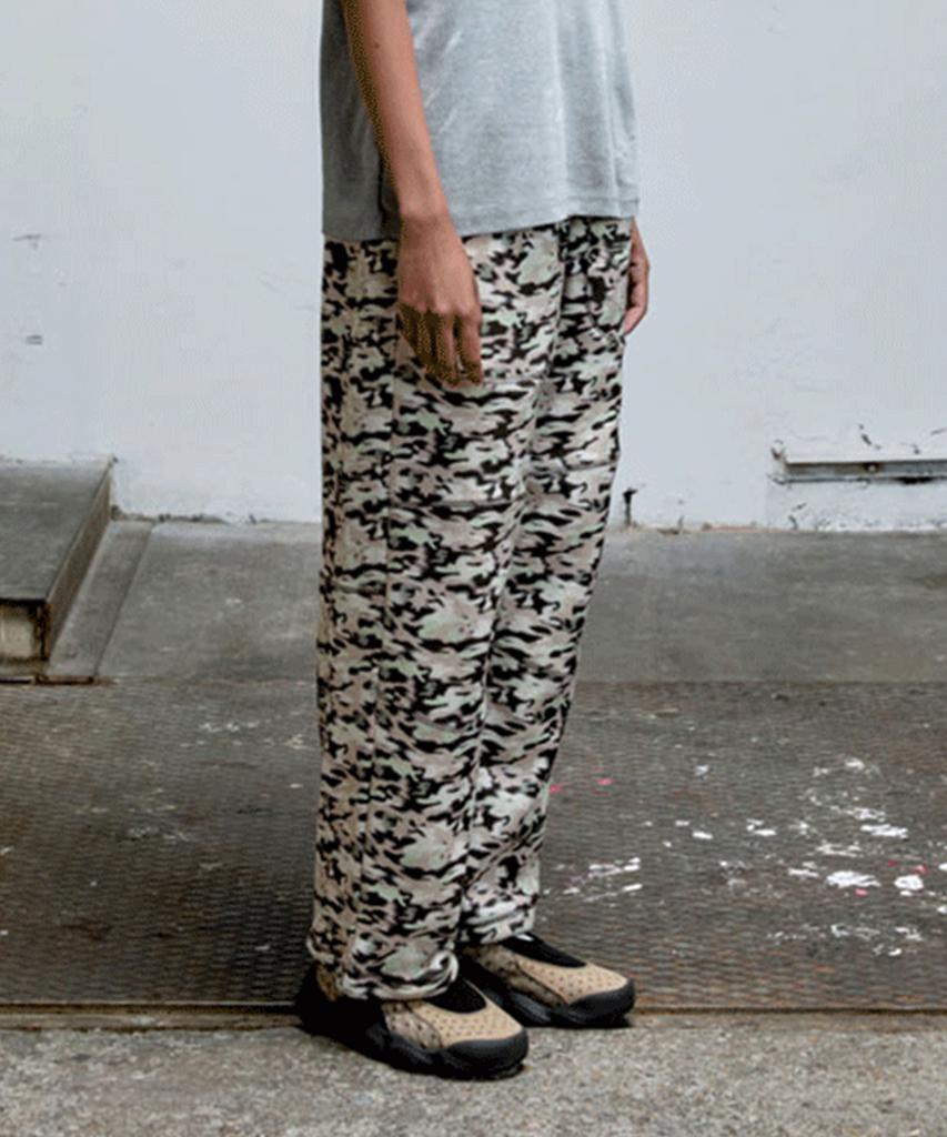 ERER Camouflage Fleece Pants Tan