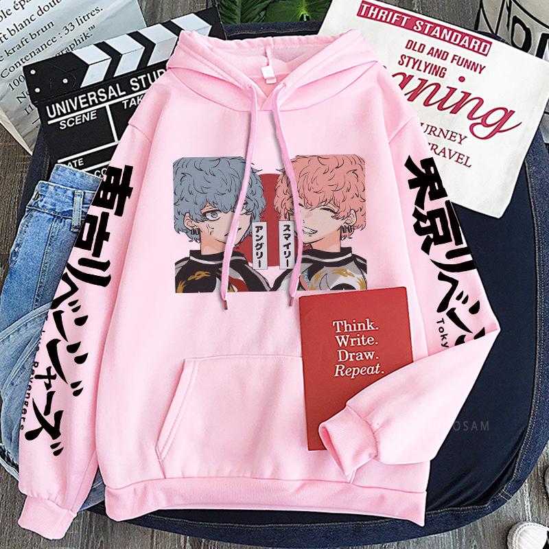Anime Tokyo Revengers Nahoya Kawata Souya Kawata Kawaii Printed Hoodies Casual Men Women Winter Long Sleeve Sweatshirts